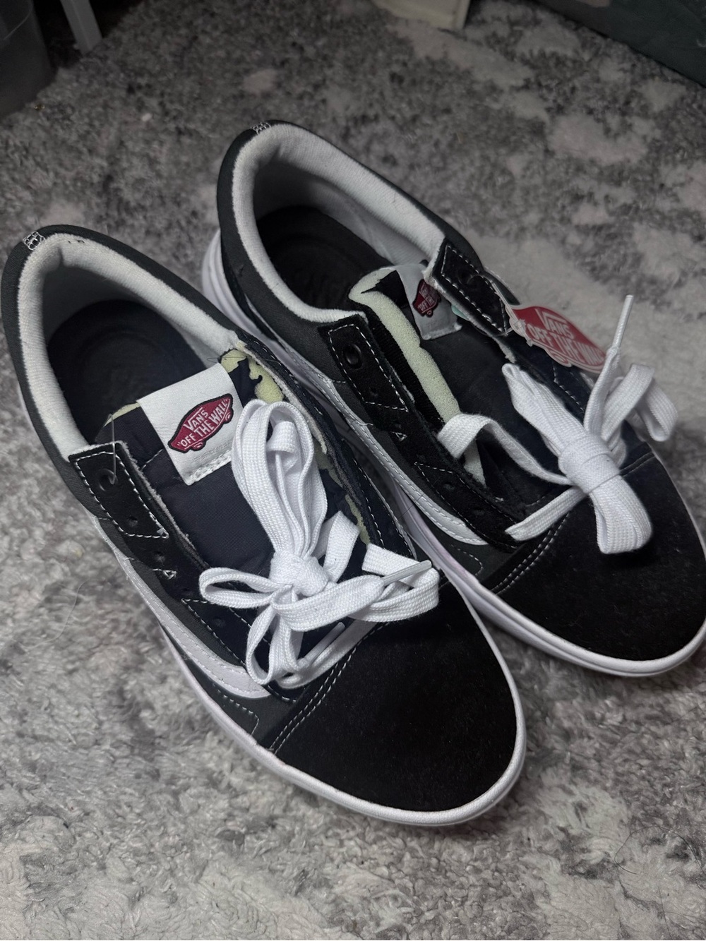 Vans Black & White Old Skool Low-Top Sneakers